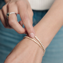 Bracciale tennis TI SENTO MILANO in argento dorato e zirconi bianchi, misura Medium - 2951ZY