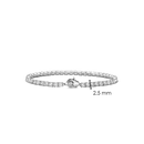 Bracciale tennis TI SENTO MILANO in argento e zirconi bianchi, misura Medium - 2995ZI