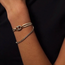 Bracciale tennis TI SENTO MILANO in argento e zirconi bianchi, misura Medium - 2995ZI