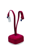 Diana - Orecchini in oro bianco 18kt, diamanti e zaffiri - OR D. M307-ZA