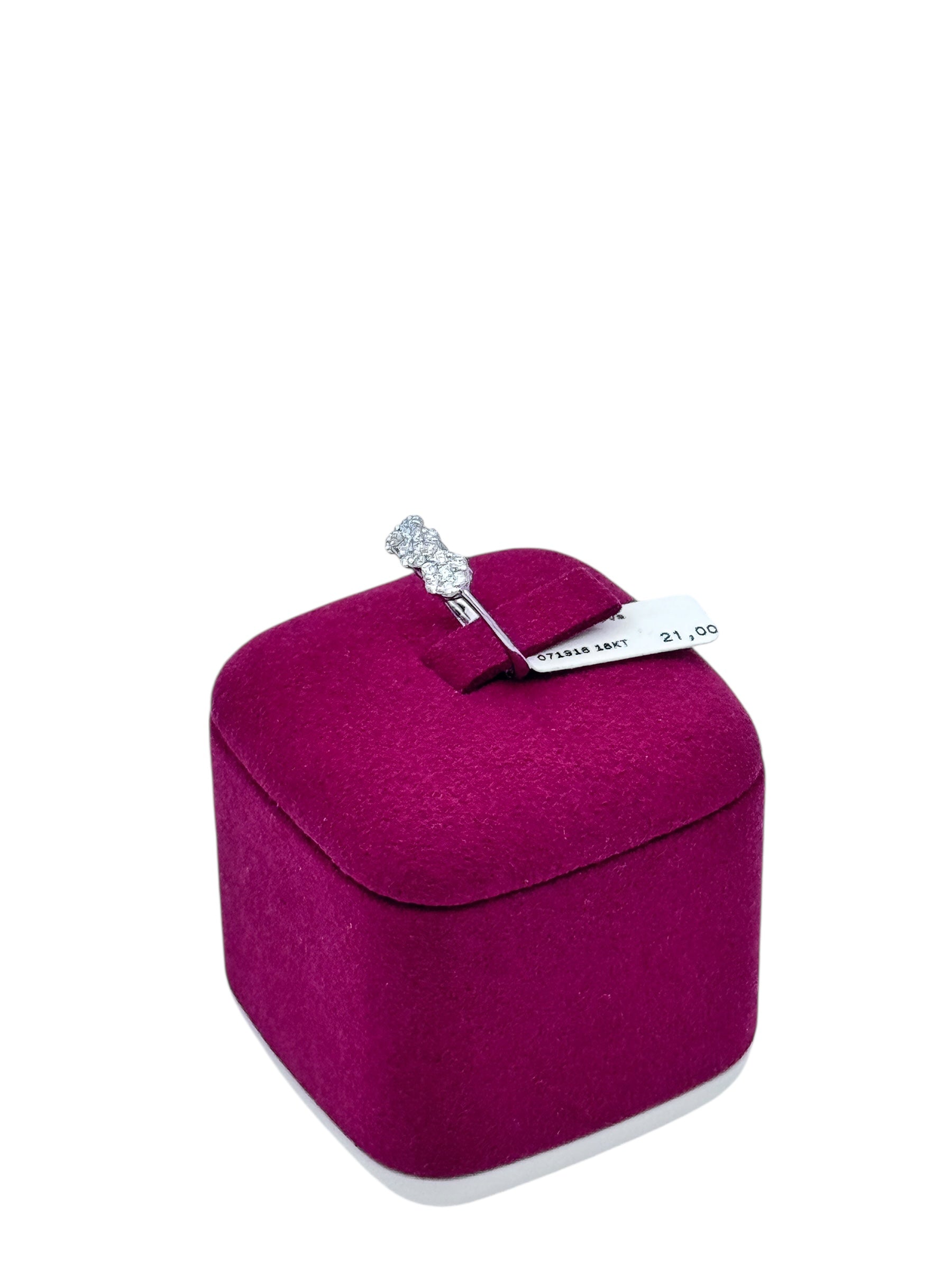 Diana - Anello trilogy in oro bianco 18kt e mosaico di diamanti - AN MAGIC 06-5TRIL