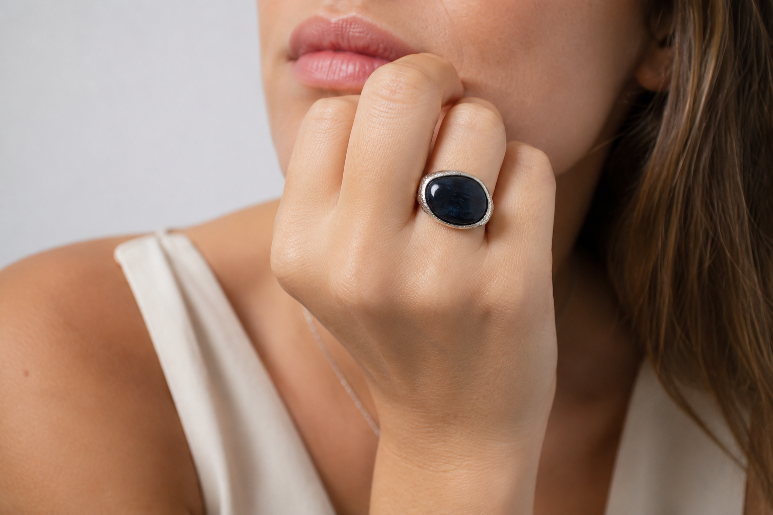 Anello Chantecler Enchanté in argento invecchiato inciso e sabbiato a mano - 44364
