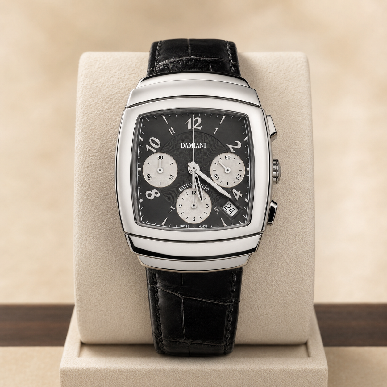 Orologio Damiani Ego Oversize - Cronografo Automatico Swiss Made — NOS con garanzia ufficiale, 36 × 48 mm - 30001299
