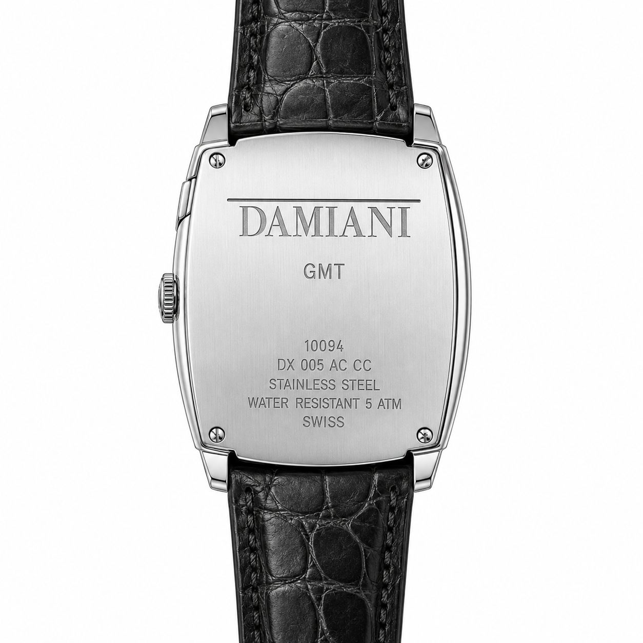 Orologio Damiani GMT — collezione EGO - 35 × 45 mm — Automatico Swiss Made 5 ATM — NOS con garanzia ufficiale - 30001303