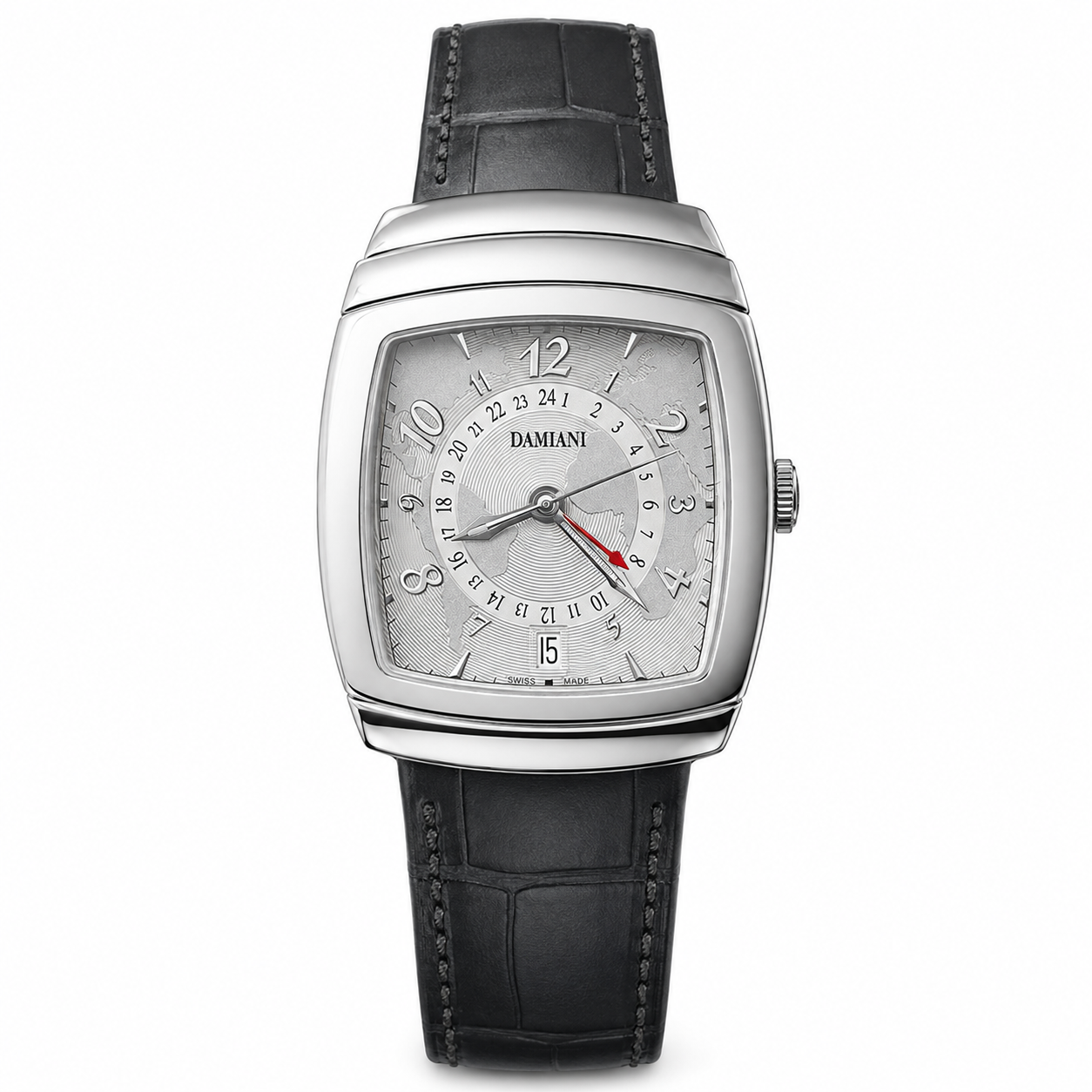 Orologio Damiani GMT — collezione EGO - 35 × 45 mm — Automatico Swiss Made 5 ATM — NOS con garanzia ufficiale - 30001303