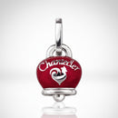 Ciondolo medio Chantecler in argento e smalto rosso perlato - 31759