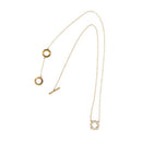 Yellow gold, white coral and diamond necklace - 31790