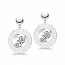 Orecchini Chantecler Logo Galli e Sole grandi in argento - 33700