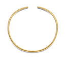 Rigid gold silver choker necklace - 3961SY