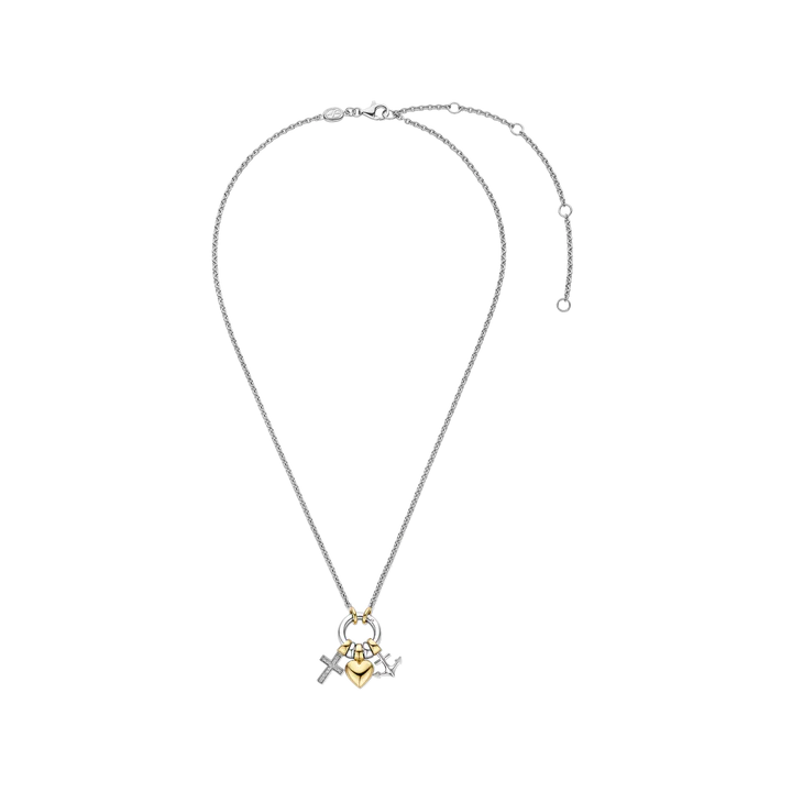 Collana TI SENTO MILANO in argento fede, speranza e carità - 34115ZY