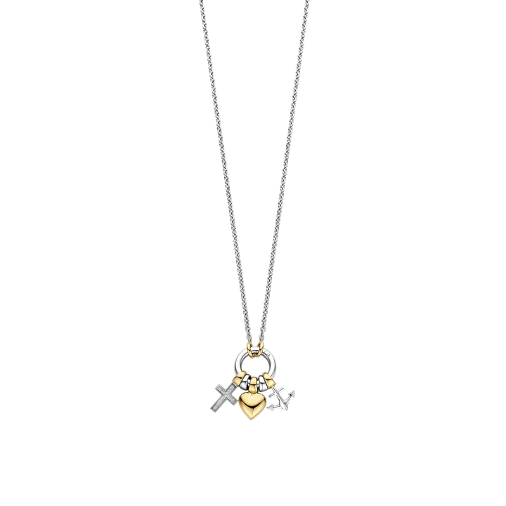 Collana TI SENTO MILANO in argento fede, speranza e carità - 34115ZY