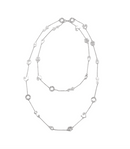 Collana Chantecler in argento con simboli, cm.100 - 34468