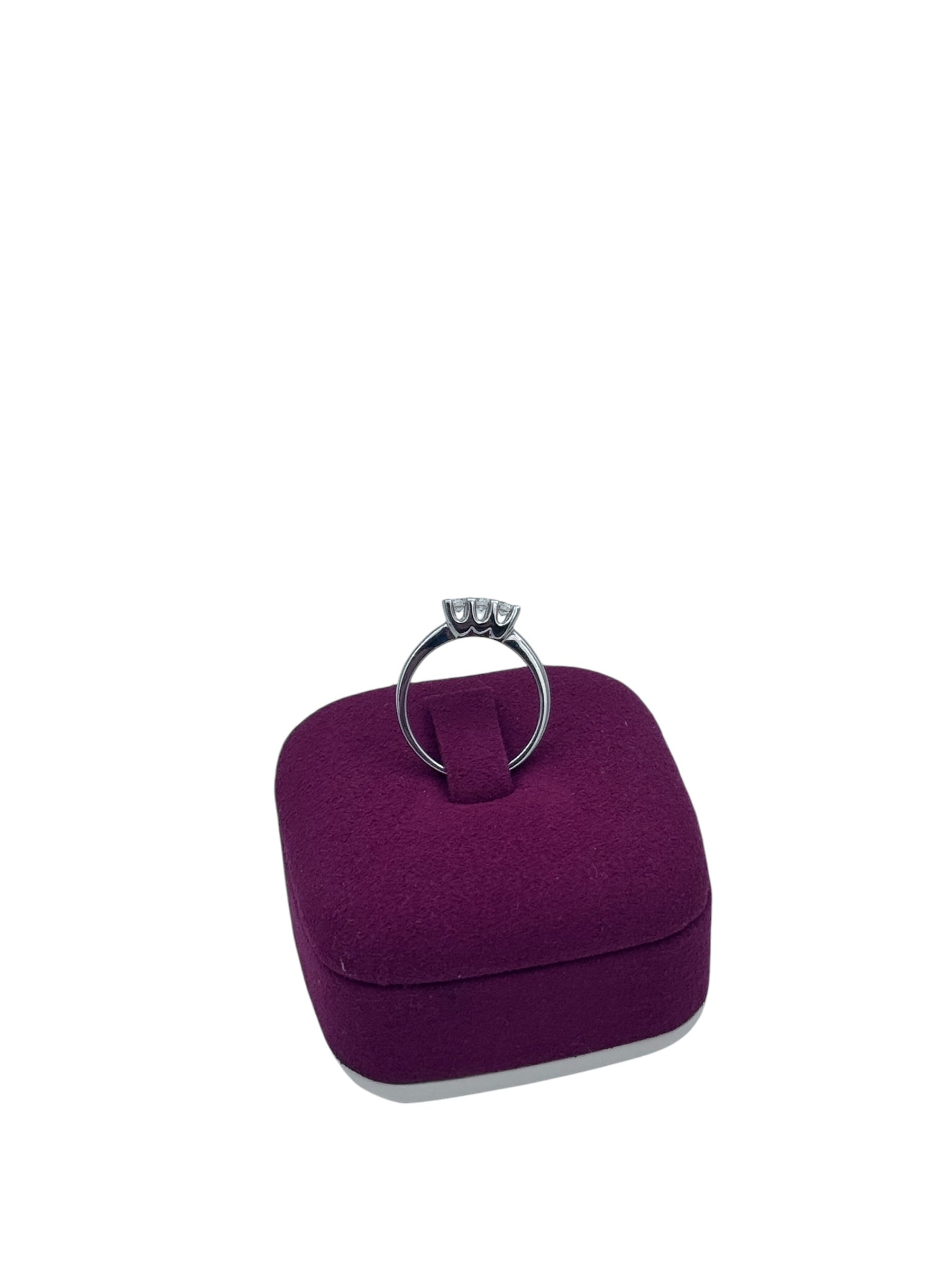 ANELLO TRILOGY GIORGIO VISCONTI IN ORO BIANCO 18kt E DIAMANTI, 0.27ct - AB12348B