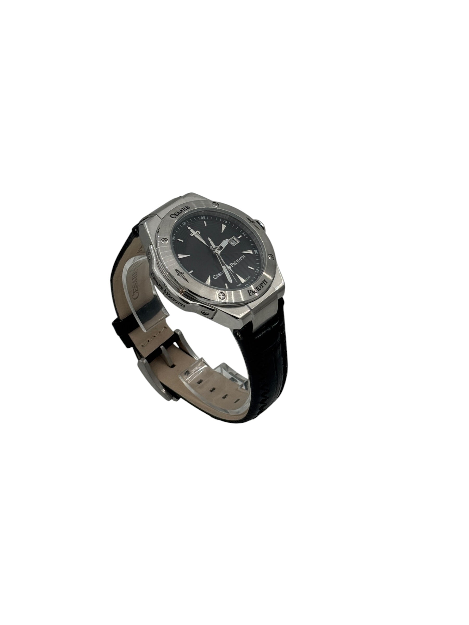 Orologio Cesare Paciotti, Black River, quadrante nero al quarzo, 42mm - TSST087