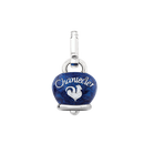 Ciondolo Chanteler, campanella piccola in argento e smalto blu - 38071