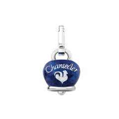 Ciondolo Chanteler, campanella piccola in argento e smalto blu - 38071