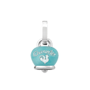 Ciondolo Chantecler Campanella piccolo in argento e smalto azzurro -38076