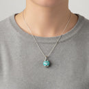 Ciondolo Chantecler Campanella piccolo in argento e smalto azzurro -38076