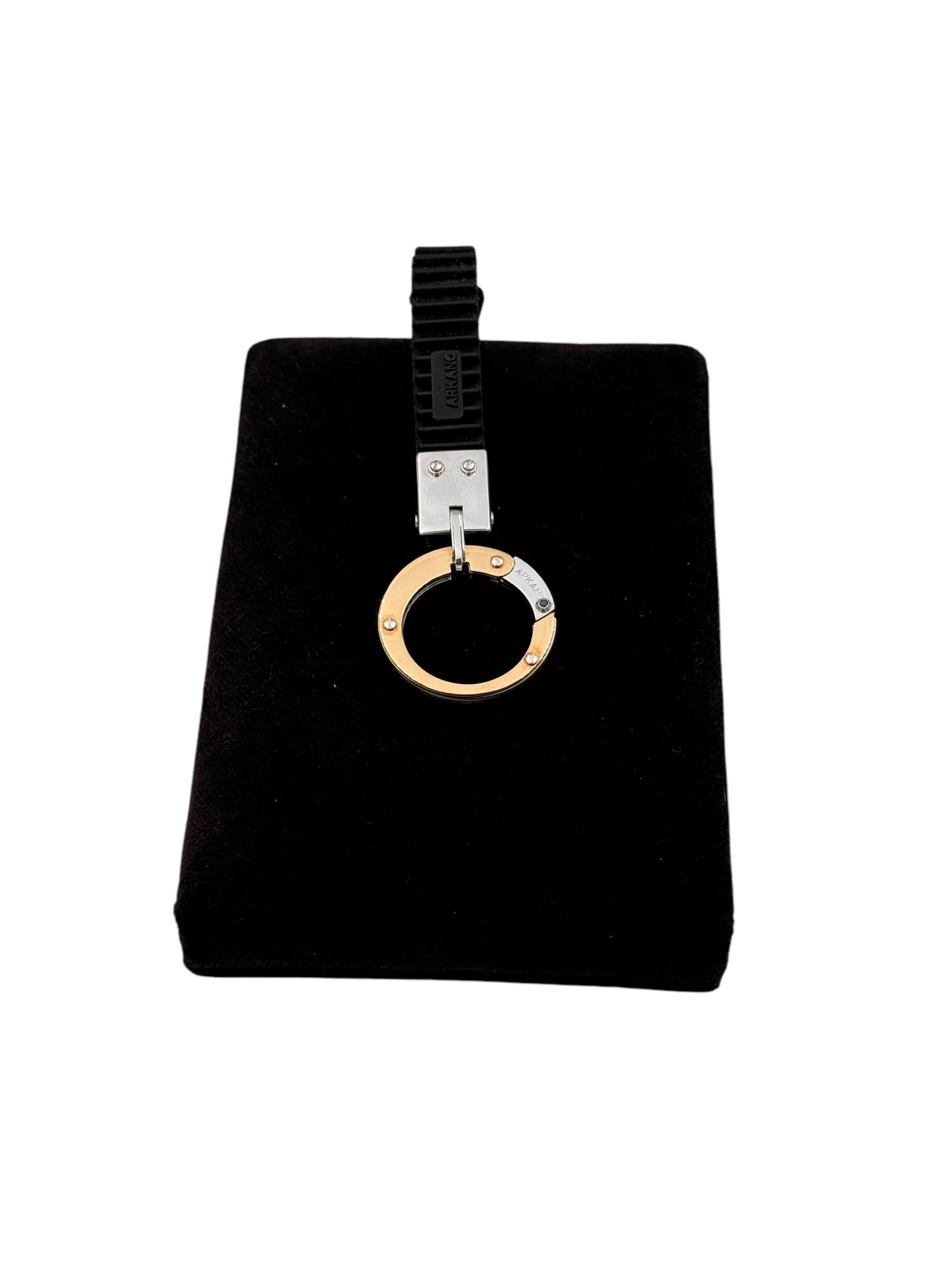 Portachiavi Arkano in oro 18kt e caucciù - PC4025N