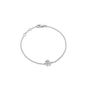 LE BRICIOLE - BRACELET FILLE EN OR BLANC ET PAVÉ DE DIAMANTS - LBB340