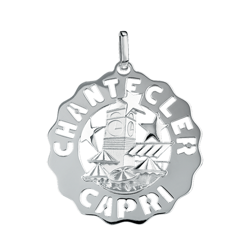 Ciondolo Chantecler Logo Piazzetta grande in argento - 38907