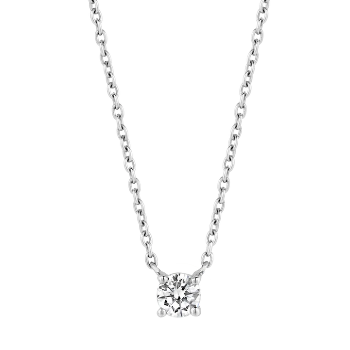Collana TI SENTO MILANO punto luce in argento e zircone centrale - 3894ZI