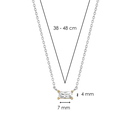 Silver necklace - 3977ZY