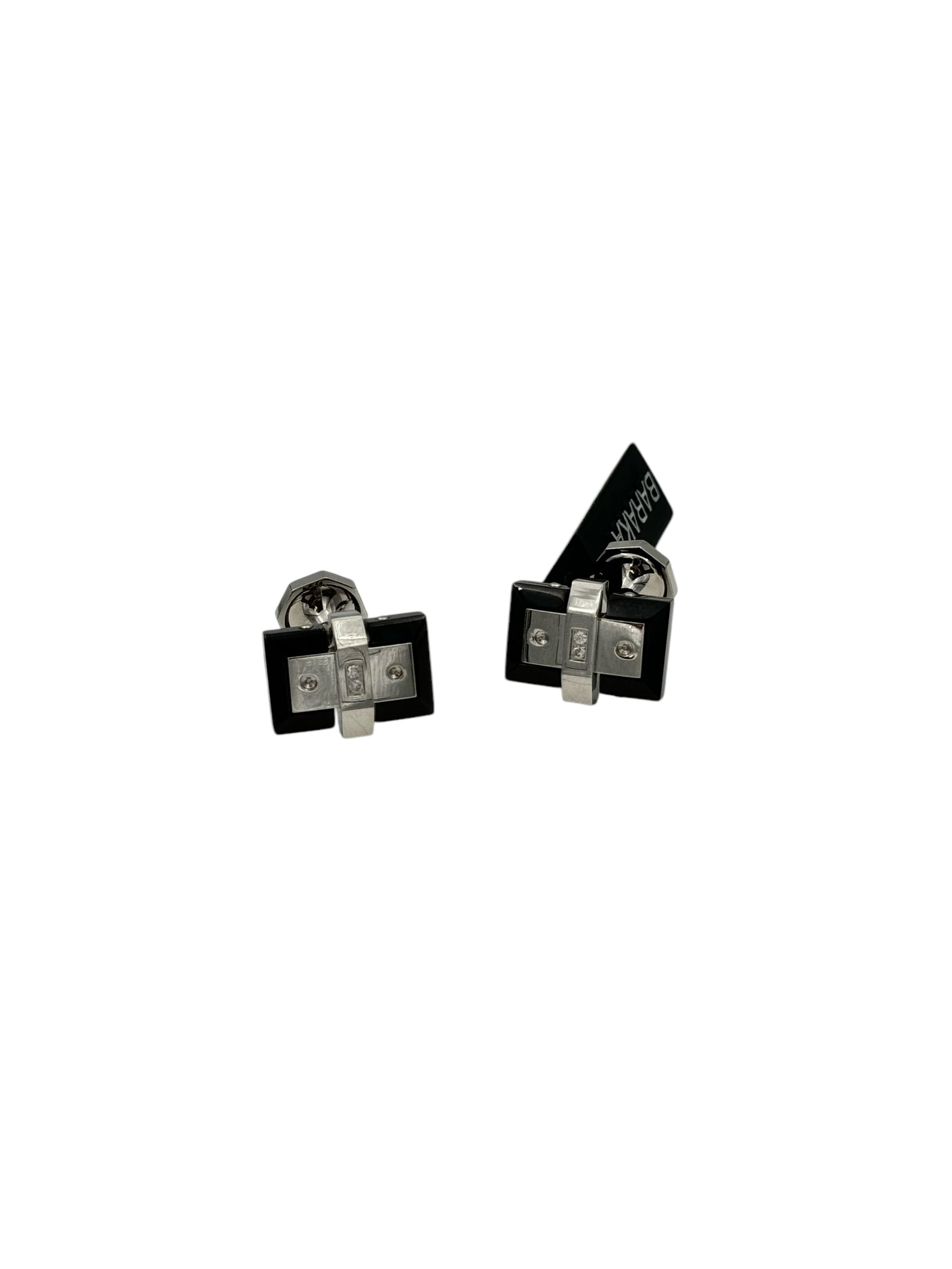 GEMELLI BARAKA IN ACCIAIO con diamanti neri - PS245042BNDB000004