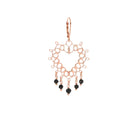 ELIZABETH LARGE SACRED HEART SINGLE EARRING - ORBET1MSTR