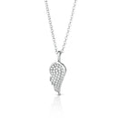 WING NECKLACE IN SILVER AND ZIRCONIA - GIA310