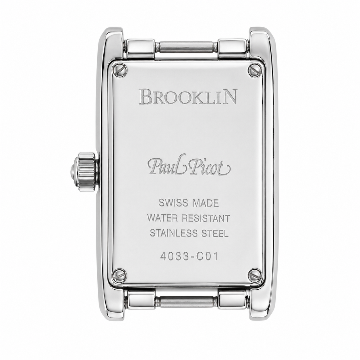 Orologio Paul Picot Brooklyn Lady Acciaio 32 x 19 mm — Quadrante blu notte con piccoli secondi — Quarzo svizzero — NOS - 4033/BLU