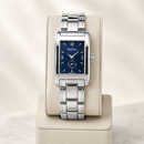 Orologio Paul Picot Brooklyn Lady Acciaio 32 x 19 mm — Quadrante blu notte con piccoli secondi — Quarzo svizzero — NOS - 4033/BLU