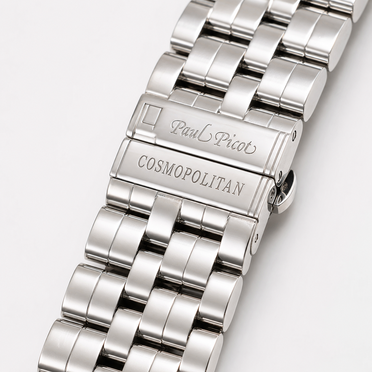Orologio Paul Picot Cosmopolitan Lady — Quadrante blu con numeri romani — Quarzo svizzero — NOS, 22mm - 4088/B