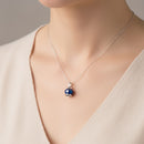 Ciondolo Chantecler campanella media in argento e smalto blu perlato - 31760