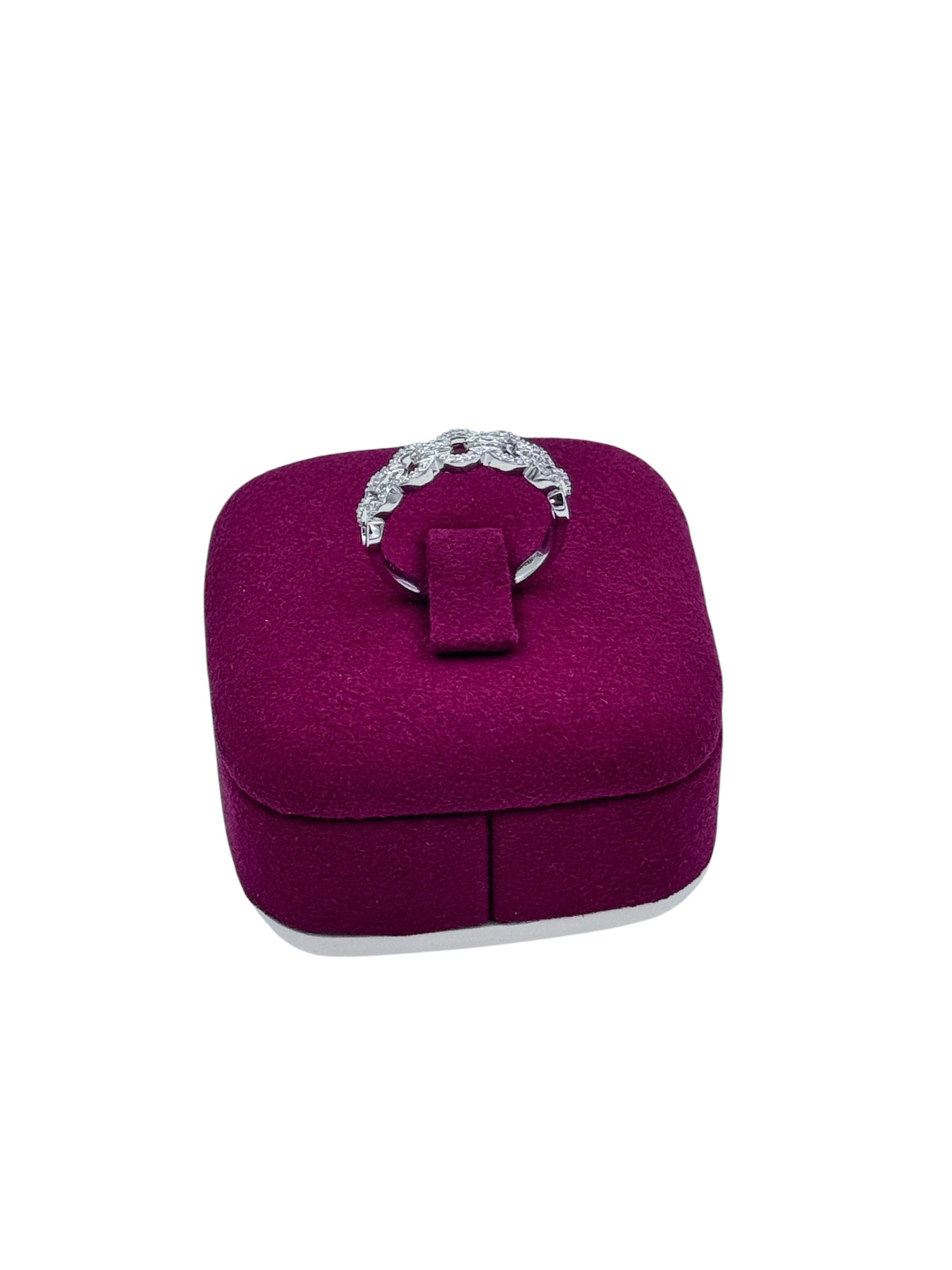 ANELLO a catena GIORGIO VISCONTI IN ORO BIANCO 18kt E DIAMANTI, 0.15ct - ABX17597
