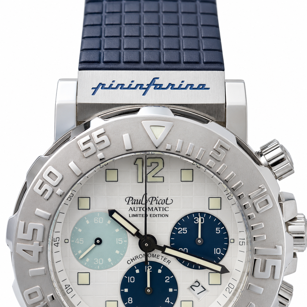 Orologio Paul Picot Le Plongeur C-Type Primatist by Pininfarina - Limited Edition n. 077 — Cronografo automatico COSC — NOS - 4116P/1