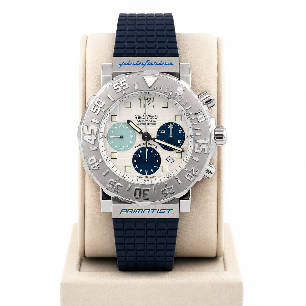 Orologio Paul Picot Le Plongeur C-Type Primatist by Pininfarina - Limited Edition n. 077 — Cronografo automatico COSC — NOS - 4116P/1