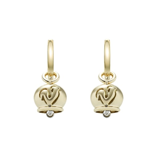 Campanelle earrings in 18K gold - 36582
