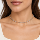 Choker Chantecler in argento con sfere diamantate - 41313