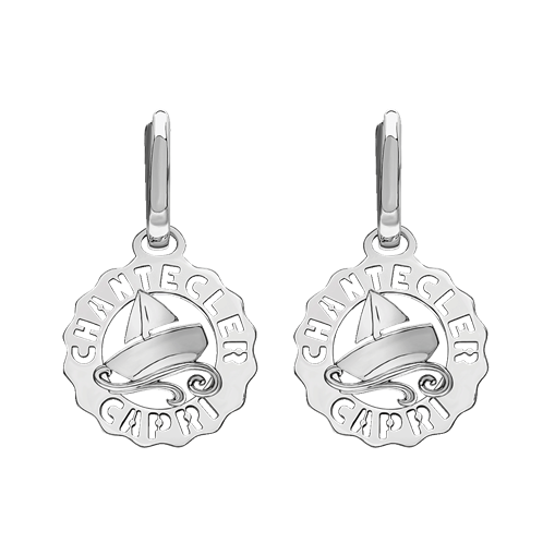 Orecchini Logo Chantecler Barchetta mini in Argento - 42445