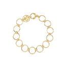 Bracciale maglie tonde 17,5cm in oro giallo 18kt - 42970