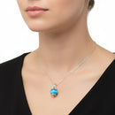 Ciondolo Chantecler Campanella medio in argento, color topazio azzurro - 43003