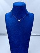 Diana - Collana punto luce in oro bianco 18kt e mosaico di diamanti - CL MAGIC 04-1