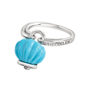 Anello Chantecler Et Voilà  Campanella Capriness piccola in Argento, color turchese - 44032