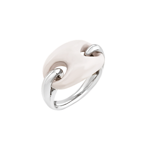 Anello Chantecler, collezione Capriness, maglia marina in argento color kogolong - 44066
