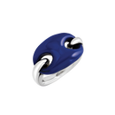 Anello Chantecler Capriness maglia marina in argento, color lapislazzuli - 44067