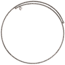 Choker Chantecler con sfere diamantate in argento brunito - 44298