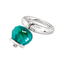 Anello Chantecler in argento color verde Paraiba - 44302