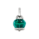 Ciondolo Chantecler campanella medio in argento, color verde Paraiba - 44303