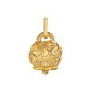 Ciondolo Chantecler in argento dorato grande con stelle sbalzate a mano - 44356